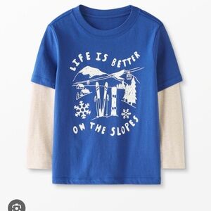 Hanna Andersson Life is better on the slopes l/s T shirt size 130 (8) NWT